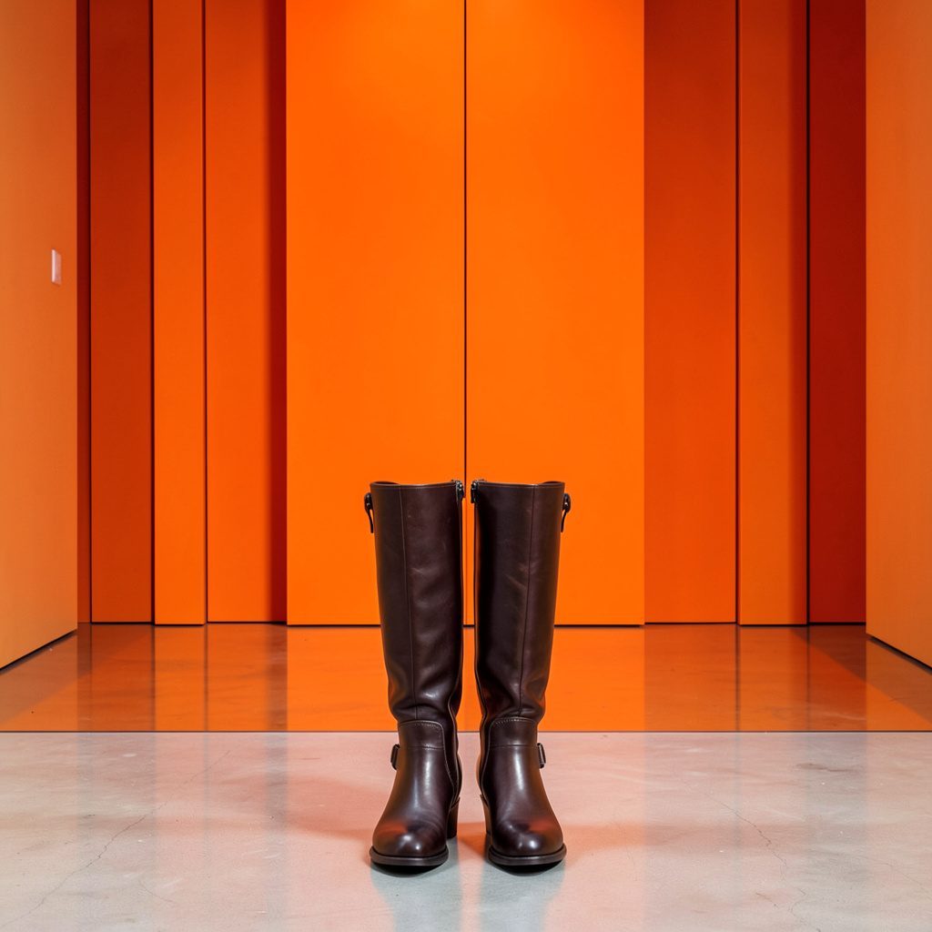 Symmetrical view of a quiet corporate atrium with polished floors and tall windows in cool daylight.